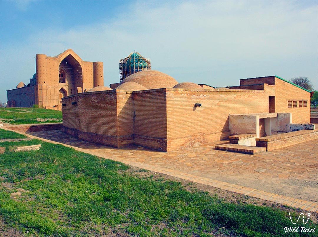 An ancient oriental bathhouse in Turkestan city