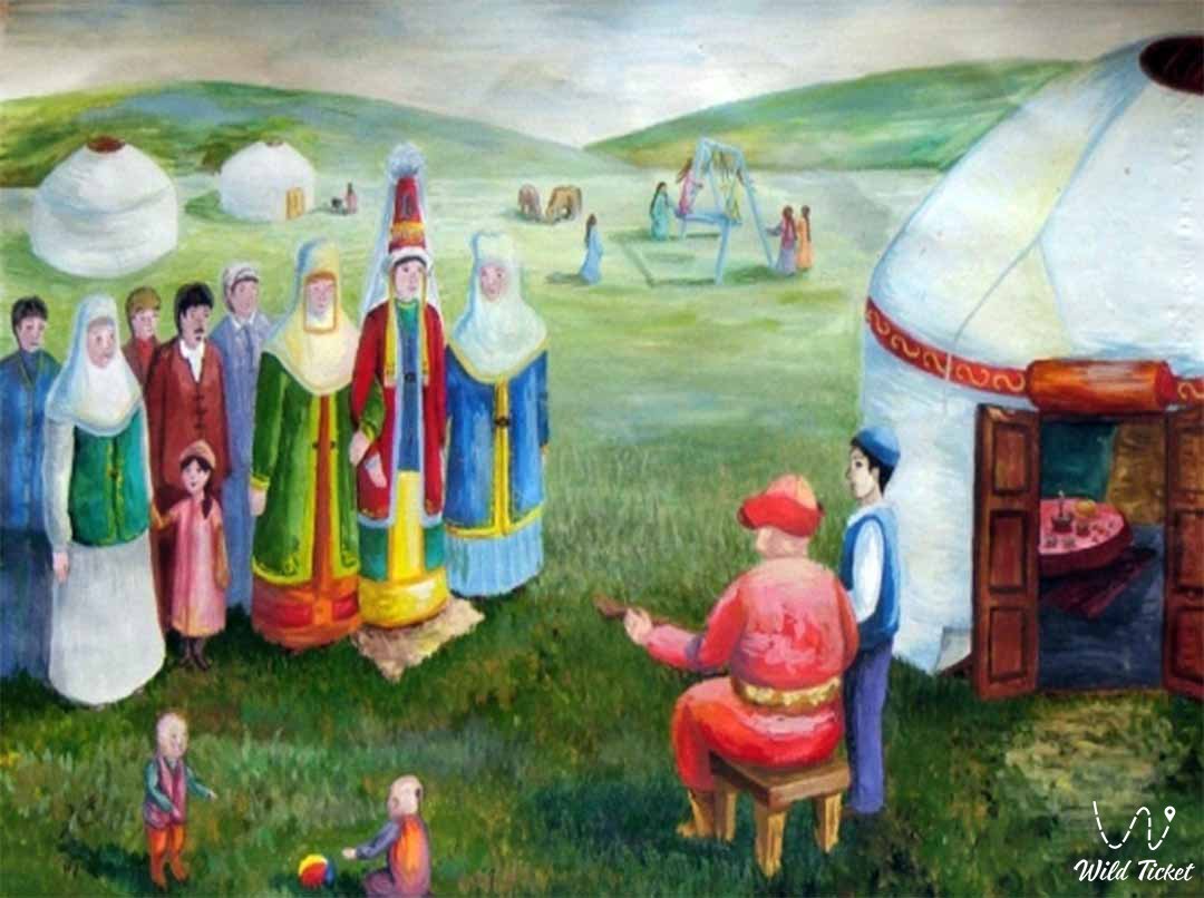 Traditional culture of Kazakhstan.
