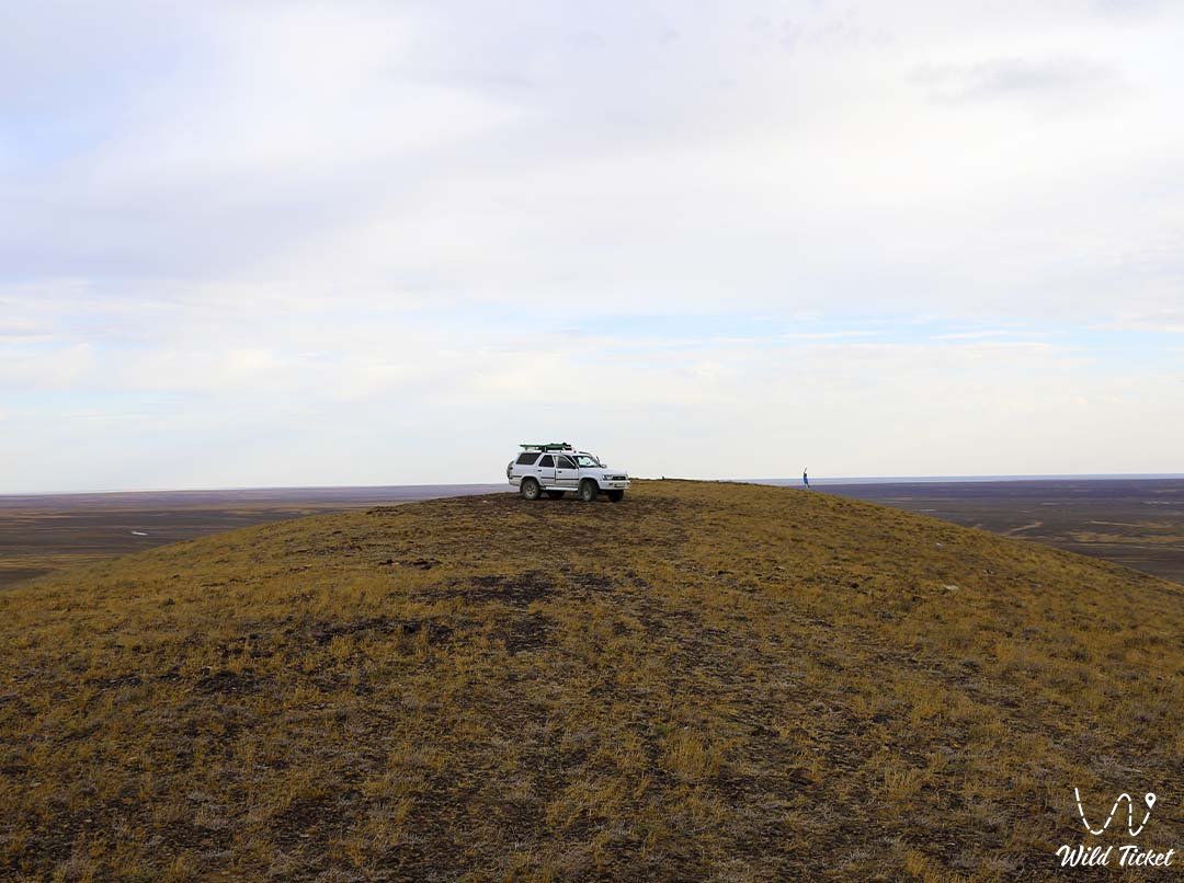 Иманкара гора (сопка) в Атырауской области, Казахстан.