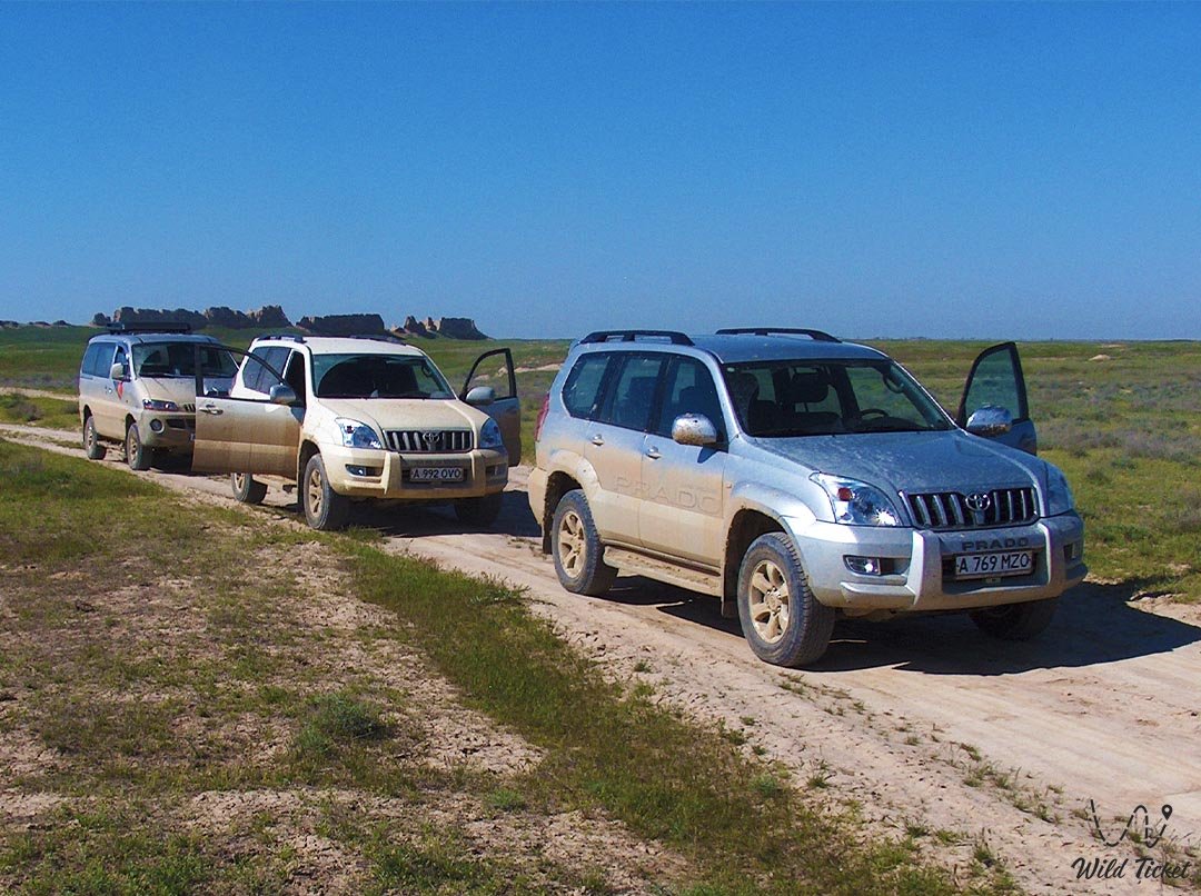 Jeep tour from Astrakhan (Russia) to Nukus (Kyrgyzstan) on the territory of the Republic of Kazakhstan