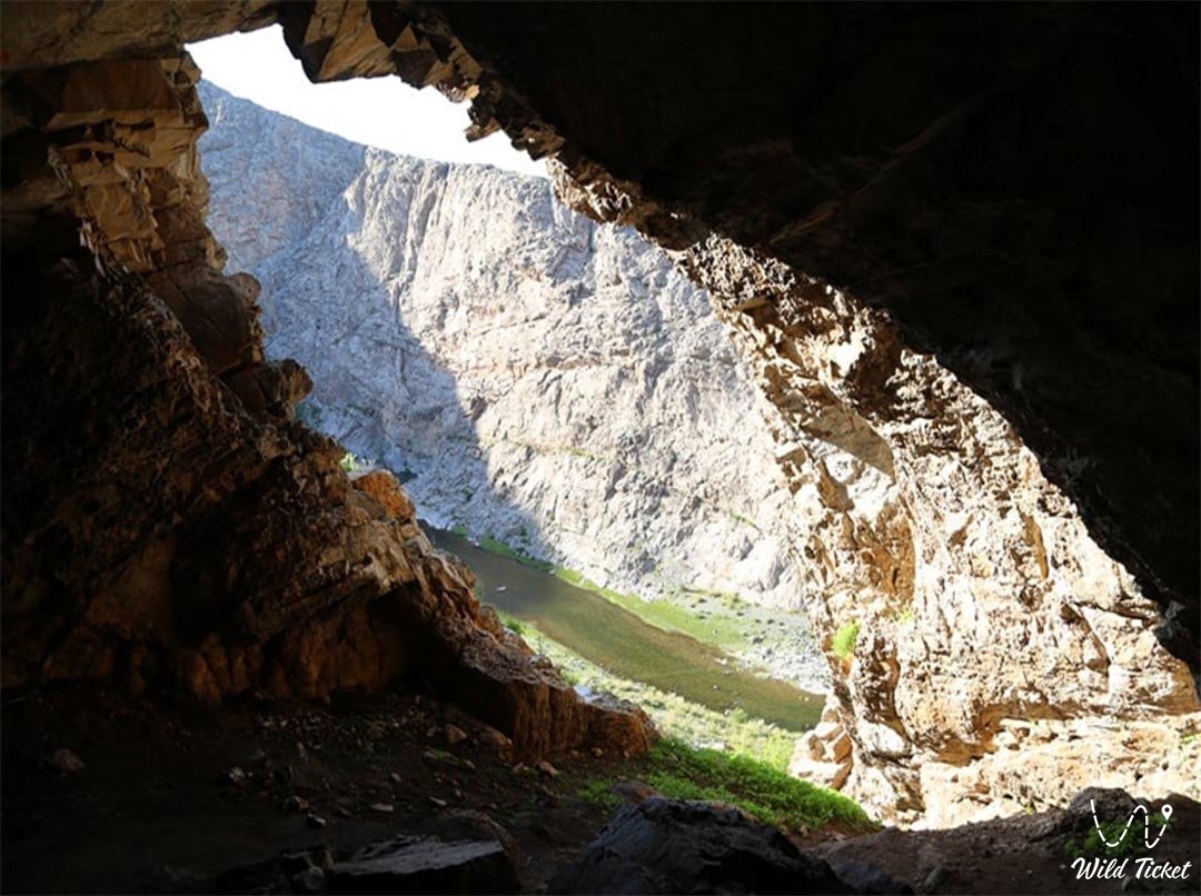Aktogay cave in Jambyl region, Kazakhstan.