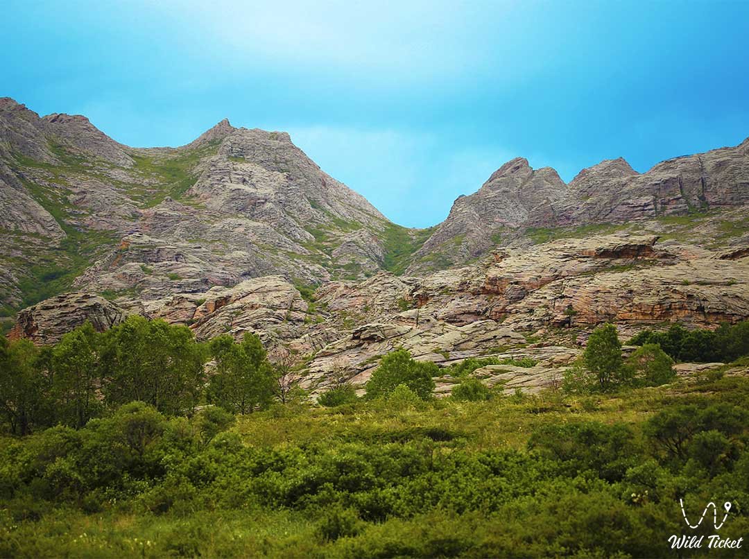 Ortau 山，卡拉干达地区，哈萨克斯坦。