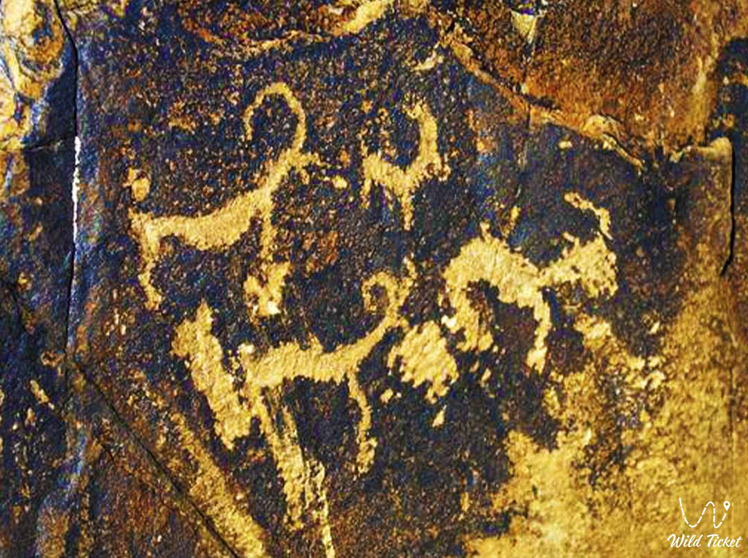 Petroglyphs of Kyzyltas (Red Stone), Taldykorgan, petroglyphs of Uytas.