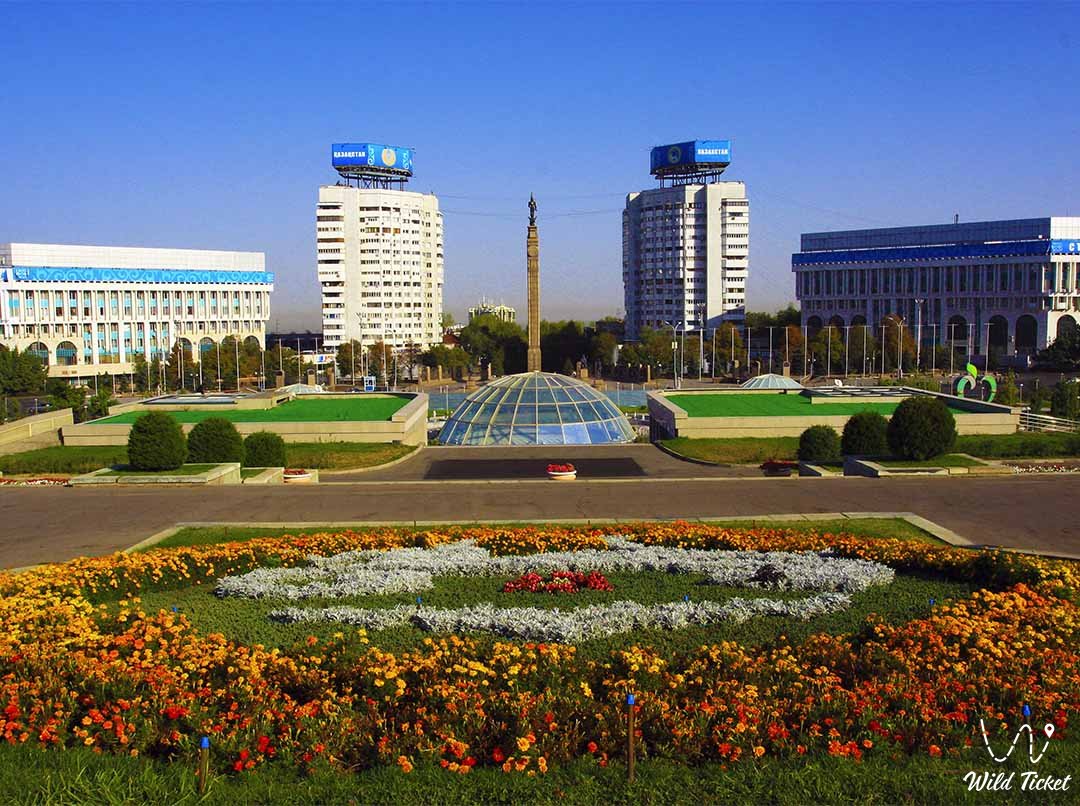 Republic Square in Almaty
