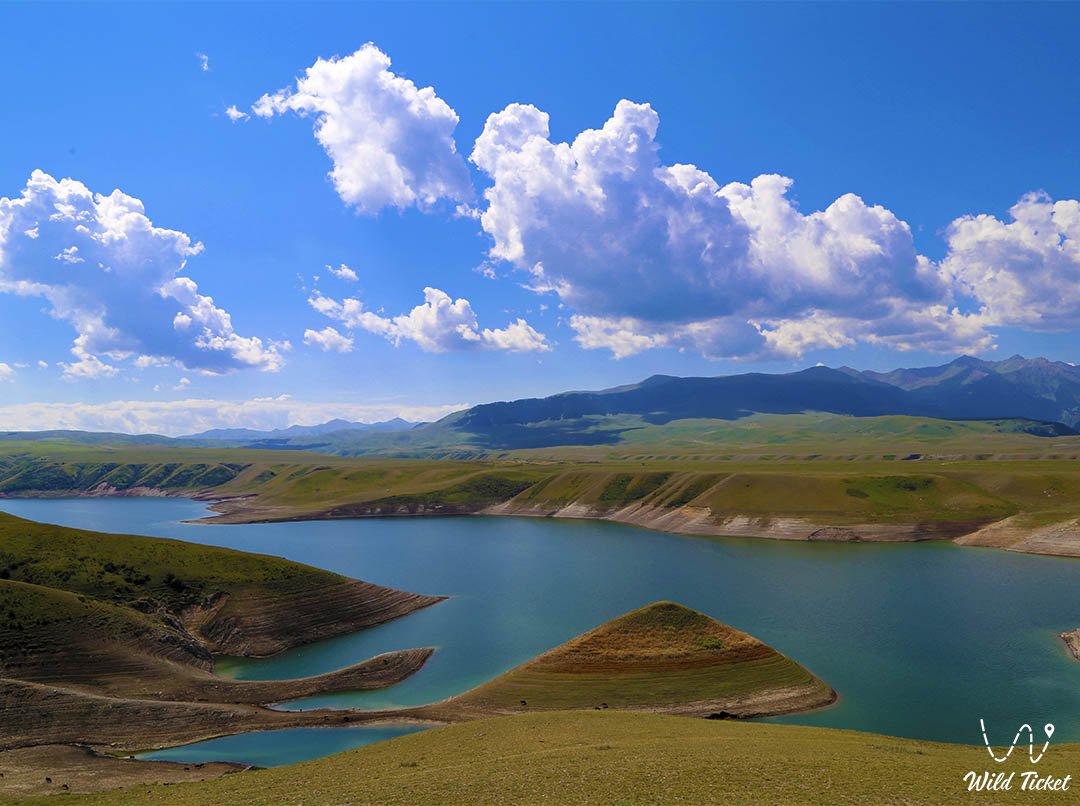 Bestyubinskoe reservoir in Almaty region