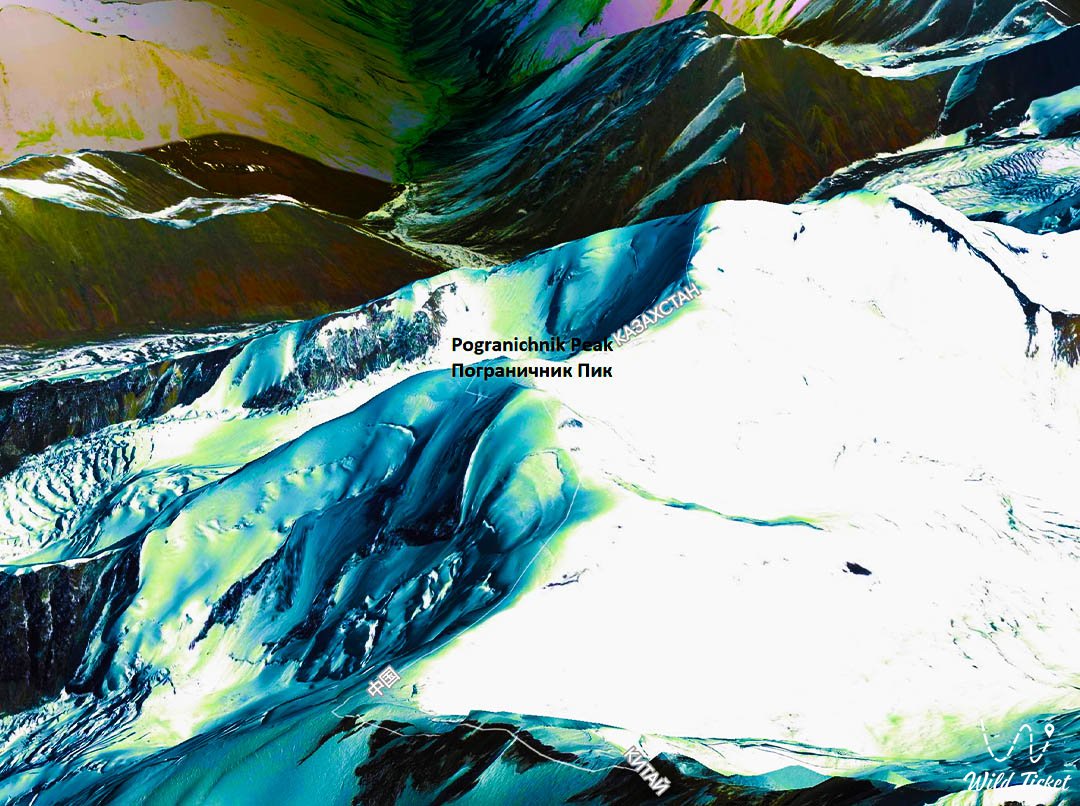 Пик Пограничник, ущелье Баянкол