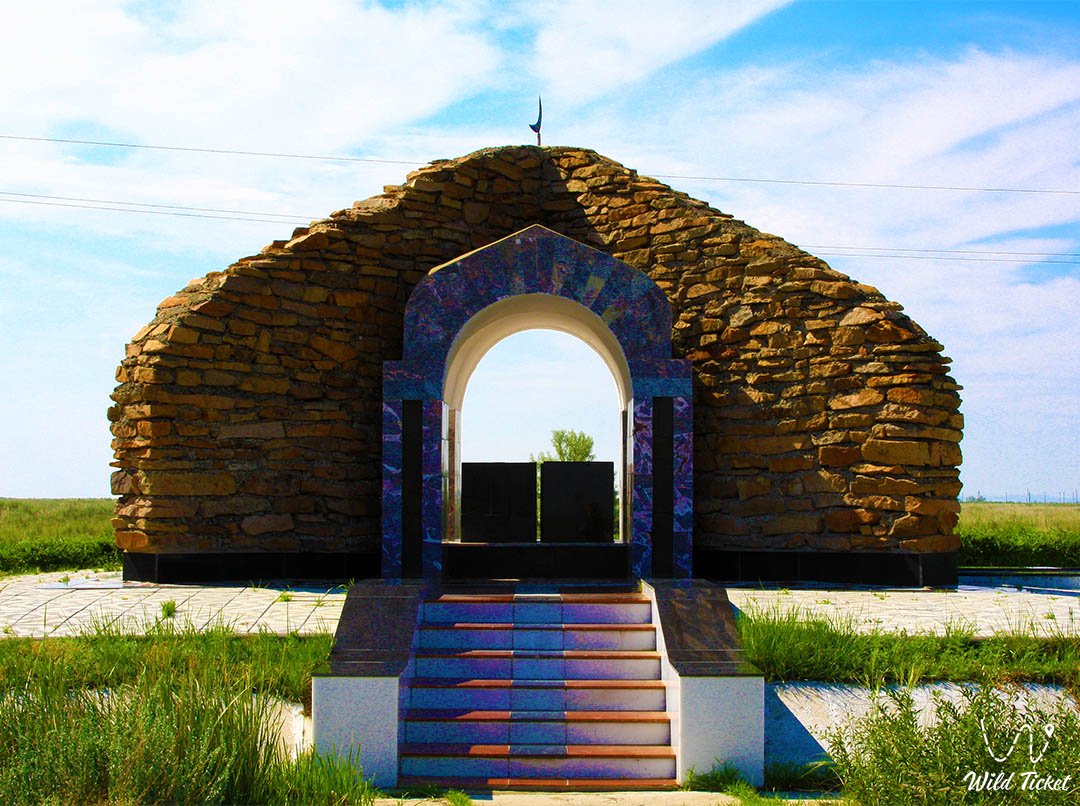 Mausoleum of Ulzhan and Zere in Zhidebay
