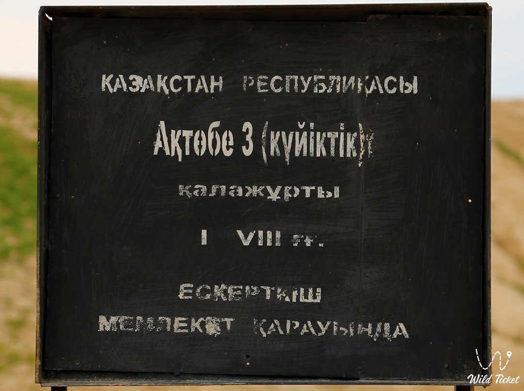 The ancient city of Aktobe 3 (Turkestan region)