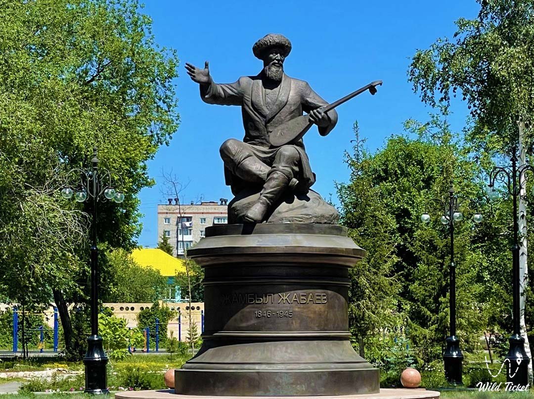 Monument to Zhambyl Zhabayev in Ust-Kamenogorsk