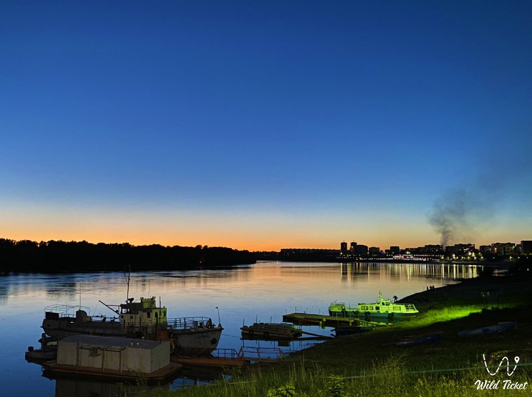 Набережная города Павлодар