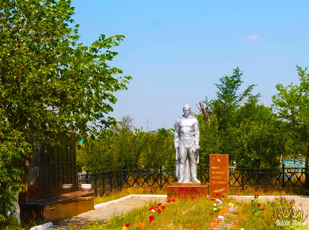 Mass grave of soldiers Aktobe city