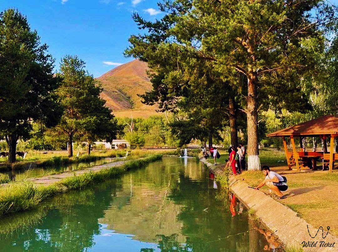 Trout farm (AltynTau) in the Turgen gorge