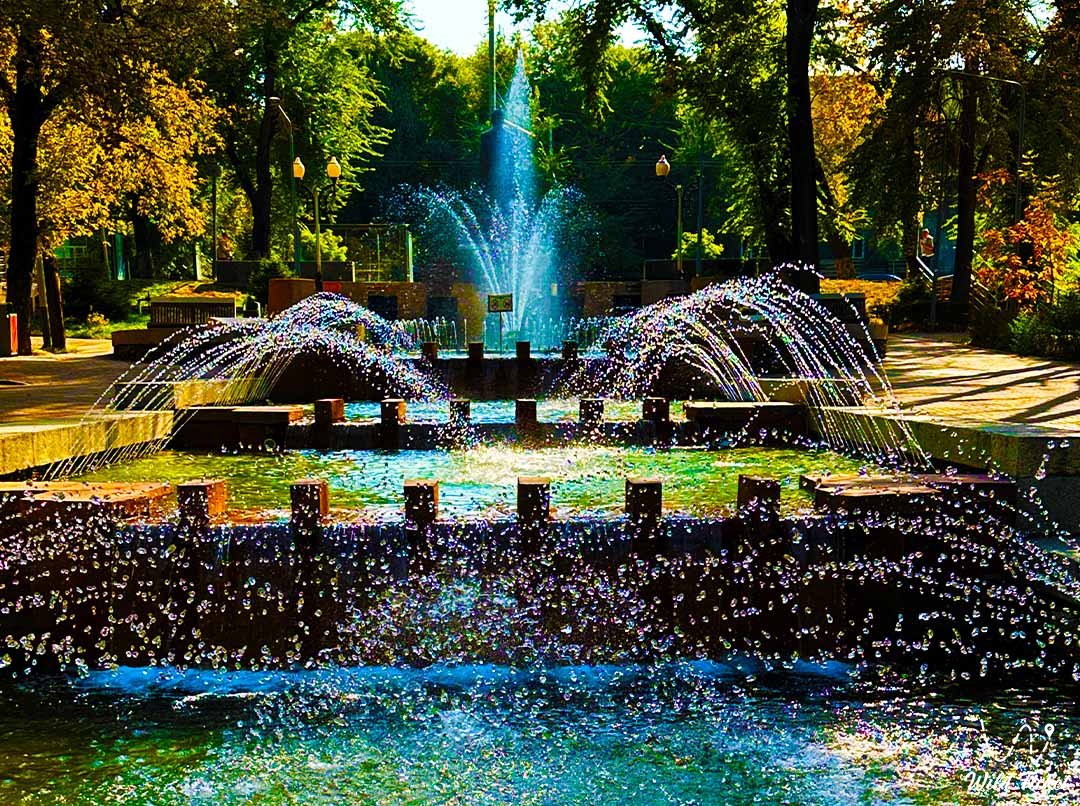 喷泉Semirechye (Zhetysu) 阿拉木图