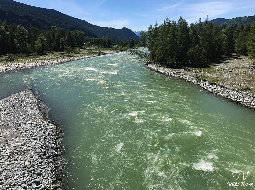 Bukhtarma River in East Kazakhstan