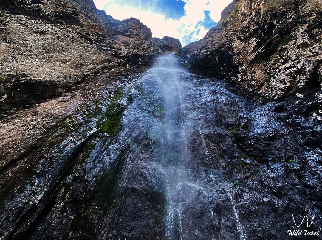 Black Waterfall in the Almaty Mountains (route, hike)