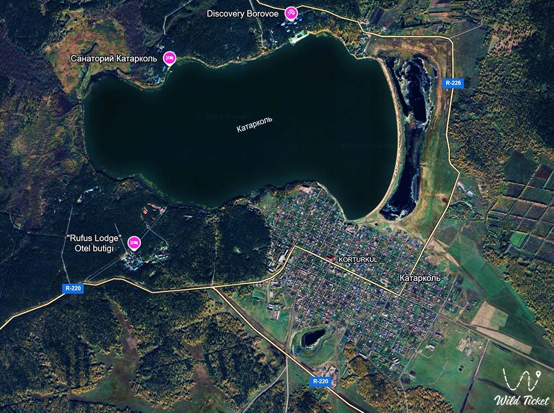 Katarkol village on the shore of Katarkol lake