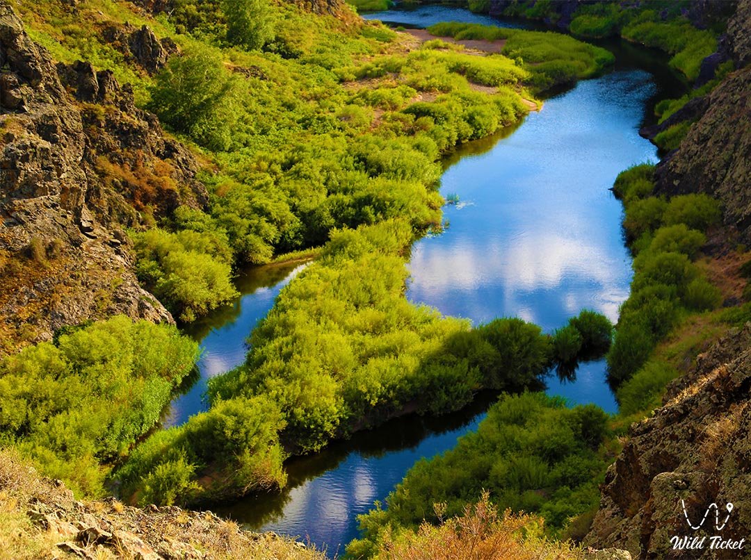 Bestobe Canyon on the Seleti River (Akmola Region)