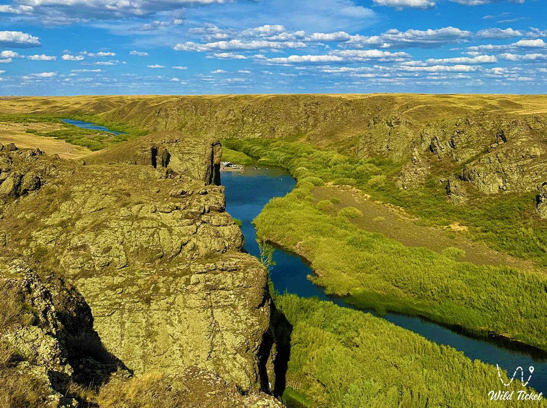 Sileti River in Akmola Region