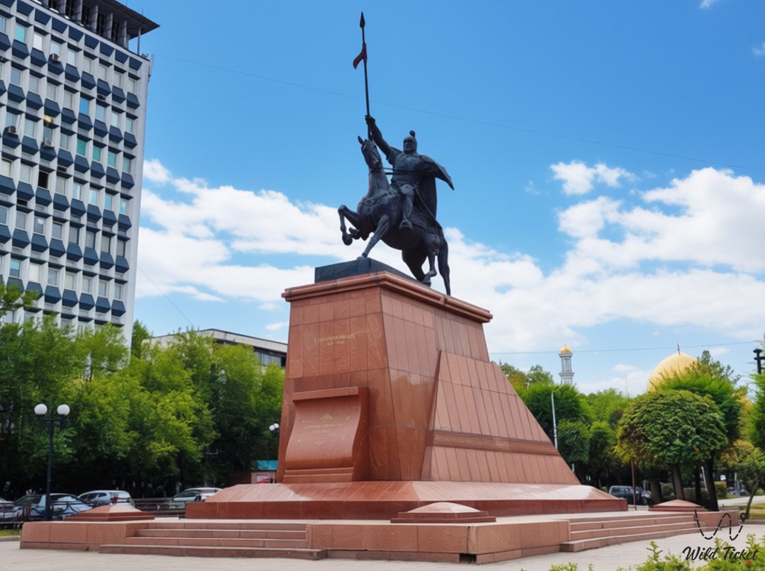 Raiymbek Batyr Monument in Almaty