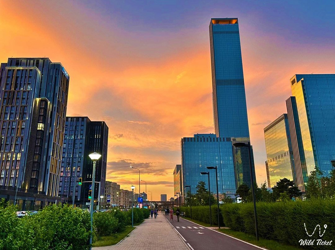 Abu Dhabi Plaza building in Astana